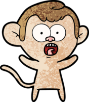 cartoon shocked monkey png