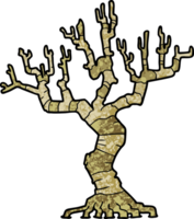 tecknad serie död- träd png