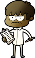 annoyed cartoon boy png