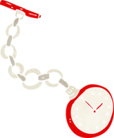 cartoon old pocket watch png