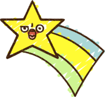 Shooting Star Chalk Drawing png