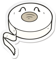 sticker of a cartoon tape png