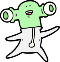 extraterrestre amistoso de dibujos animados png