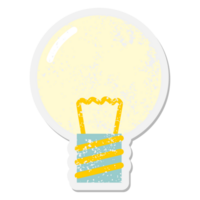 gloeilamp grunge sticker png