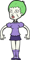 Cartoon-Zombie-Monster-Frau png