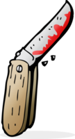 cartoon bloody folding knife png