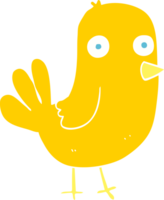 flat color illustration of bird png