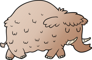 cartoon prehistoric mammoth png