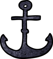 tekenfilm tekening schip anker png