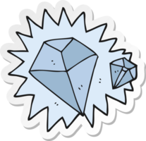 sticker van een tekenfilm diamanten png