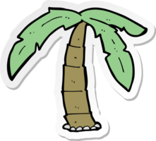 pegatina de una palmera de dibujos animados png