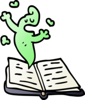 cartoon doodle ghost story png