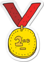 sticker of a cartoon sports medal png