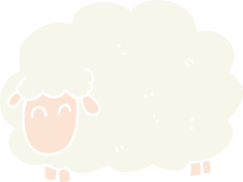 flat color illustration of sheep png