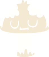 cartoon doodle cute mushroom png