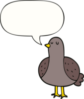 Cartoon-Vogel mit Sprechblase png