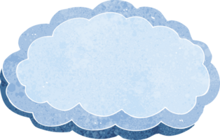 nube decorativa de dibujos animados png