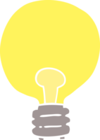 cartoon doodle light bulb png