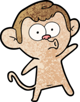 macaco surpreso dos desenhos animados png