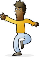 Cartoon dringender Mann png