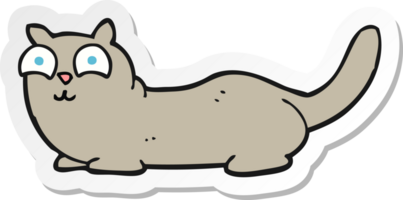 sticker of a cartoon cat png