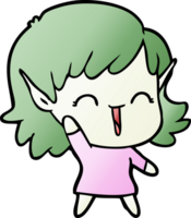 cartoon elf girl png