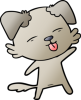 cartoon dog sticking out tongue png