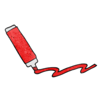 hand textured cartoon marker pen png