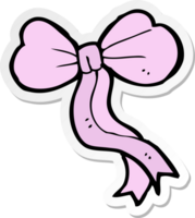 sticker of a cartoon bow png