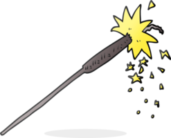 mano disegnato cartone animato sparkler png