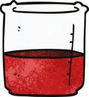 cartoon doodle beaker of blood png