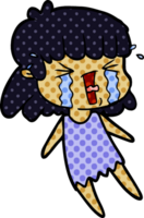 cartoon woman in tears png