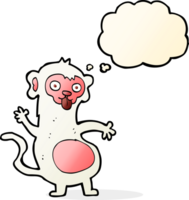 funny cartoon monkey with thought bubble png