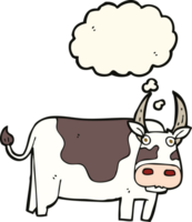 cartoon bull with thought bubble png