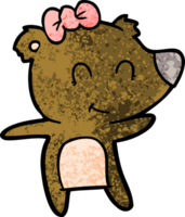 female bear cartoon png