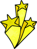 mano dibujado peculiar dibujos animados estrellas png