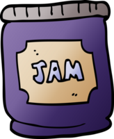 cartoon doodle jam pot png