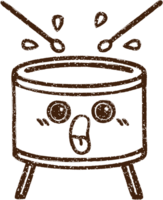 drum houtskool tekening png