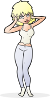 cartoon pretty woman png