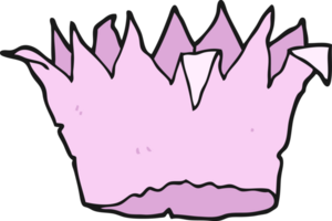 couronne de papier de dessin animé png