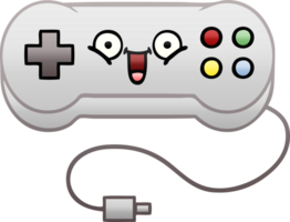 gradient shaded cartoon of a game controller png