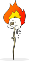 cartoon toasted marshmallow png