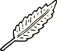 png gradient illustration cartoon of a white feather