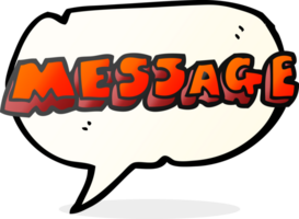 Tal bubbla tecknad serie meddelande text png