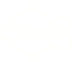 dibujo de tiza de pez sorprendido png
