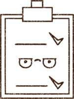 Office Checklist Charcoal Drawing png