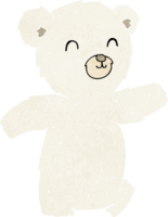 urso polar bonito dos desenhos animados png