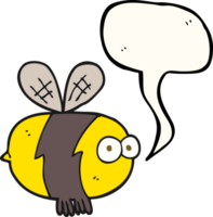 habla burbuja dibujos animados abeja png