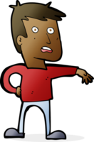 cartoon man making camp gesture png