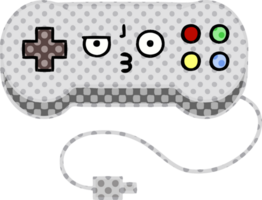 comic book style cartoon game controller png